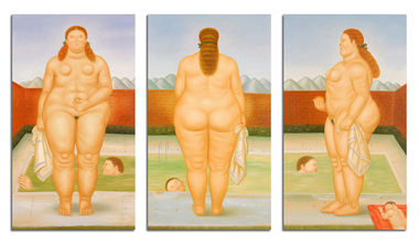 store falso d'autore Al ba�o trilogia di Fernando Botero